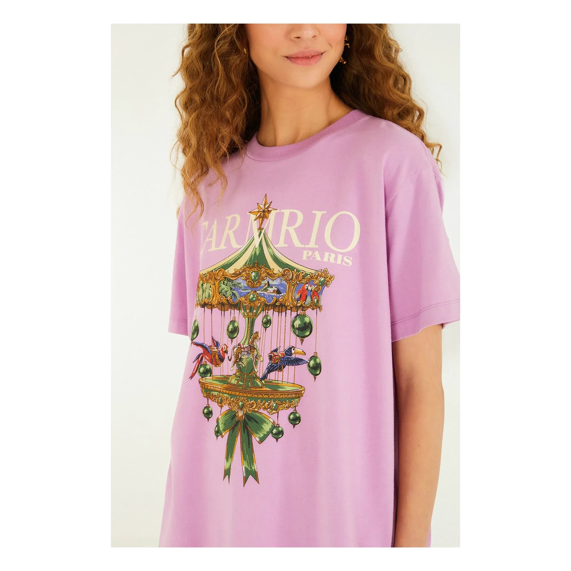 Farm Rio - Camiseta Paris Carousel | Lila