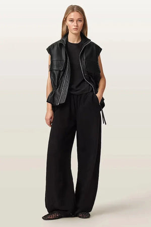 Chaleco de cuero AllSaints para mujer FLOR