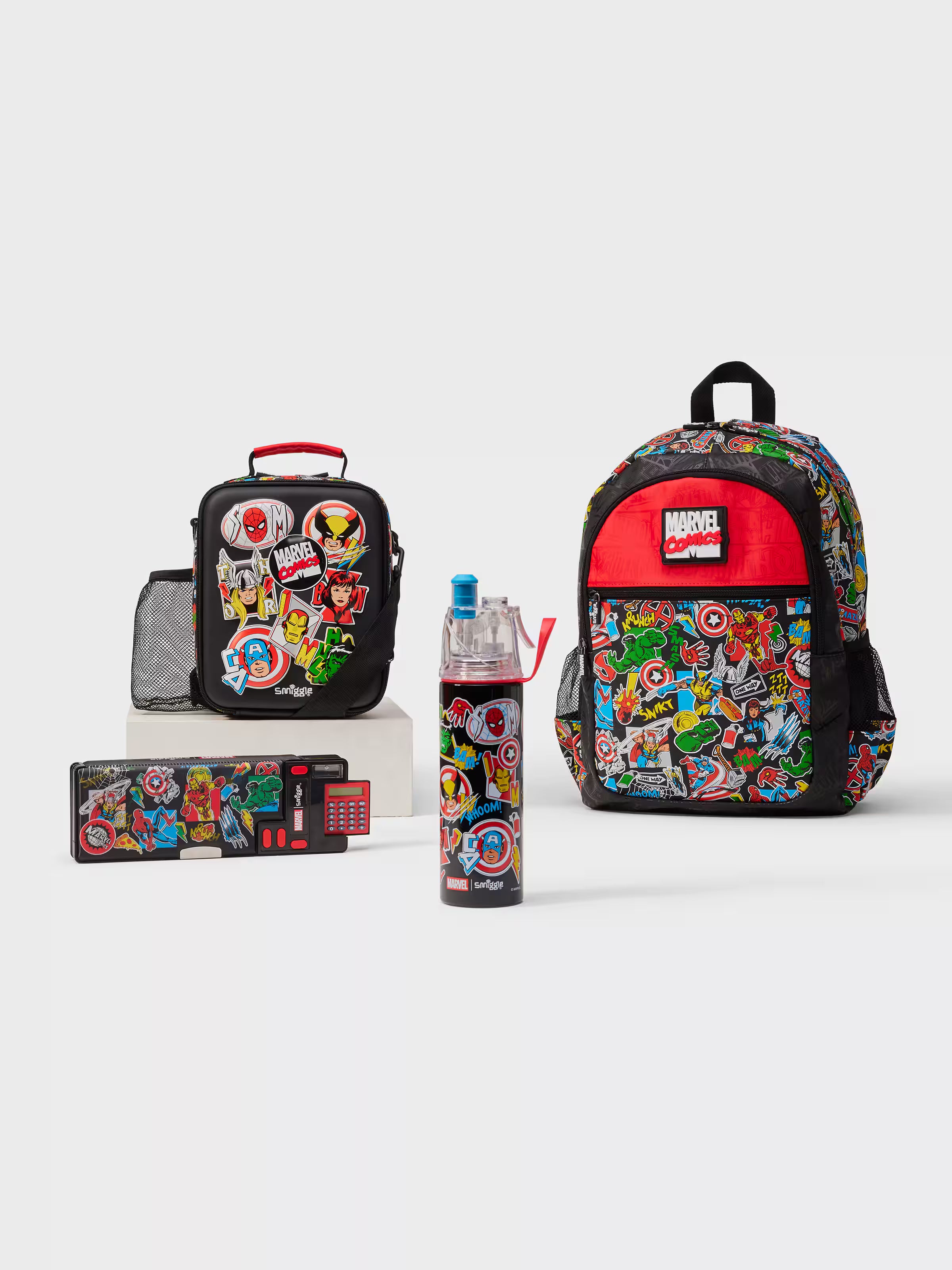 Smiggle - Marvel 4'lü Okul Çanta Seti