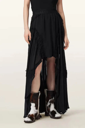 Falda asimétrica de viscosa DORINA de AllSaints