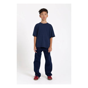 Smallable Kid - Camiseta de algodón orgánico Nils | Azul lavado