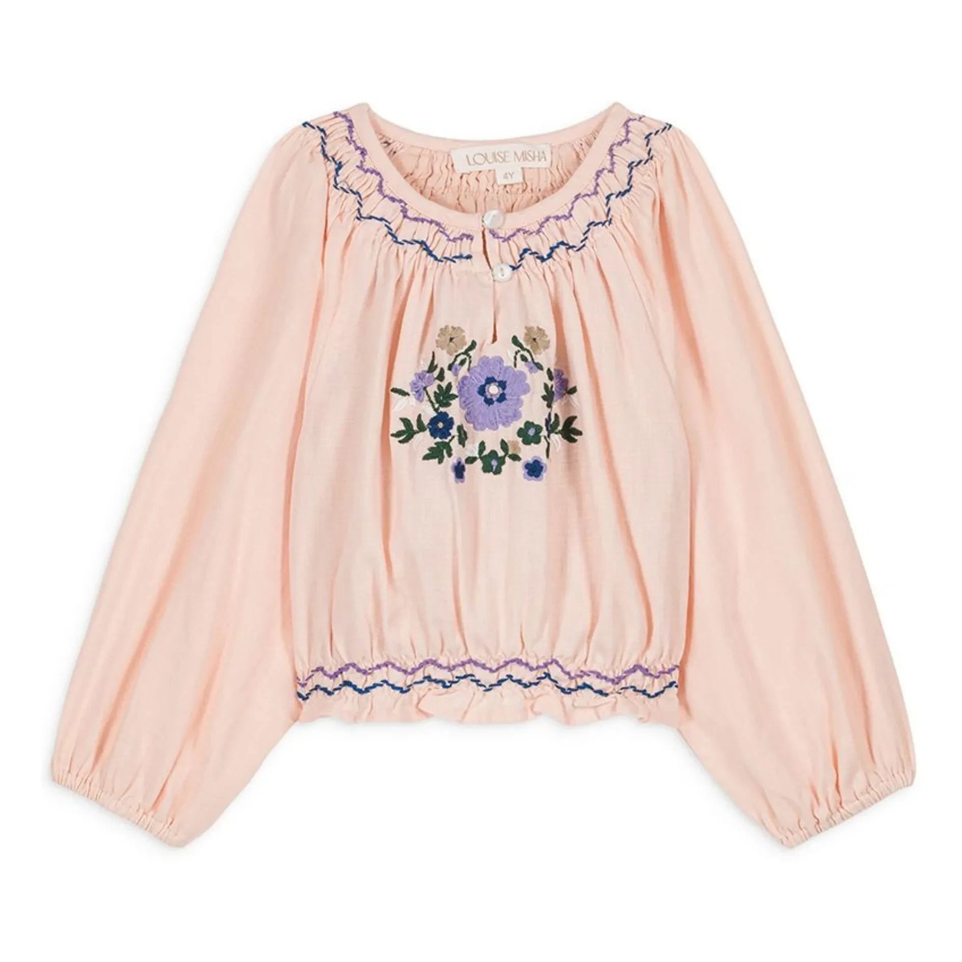 Louise Misha - Blusa Marinella | Rosa empolvado
