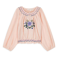 Louise Misha - Blusa Marinella | Rosa empolvado