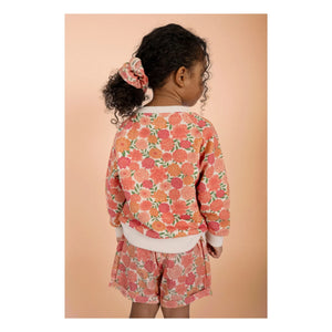 Loir - Chouchou Lou Flores Algodón Orgánico | Coral