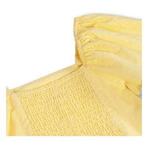 Vestido de algodón orgánico Molo Clotilde | Amarillo pálido