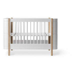 Oliver Furniture - Cuna Mini+ de madera de roble, kit junior no incluido