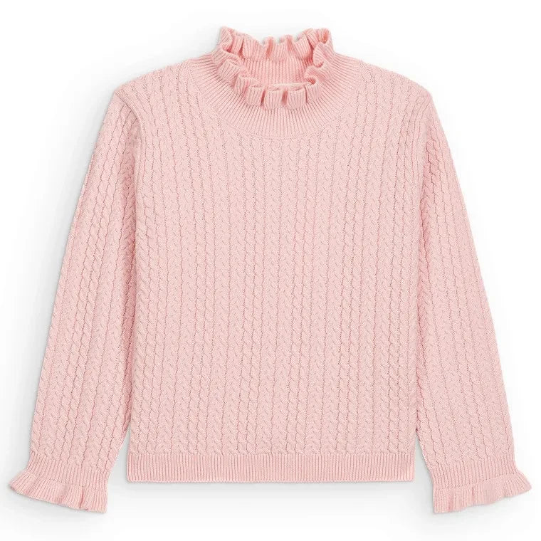 Louise Misha - Jersey de cuello fruncido Java | Rosa