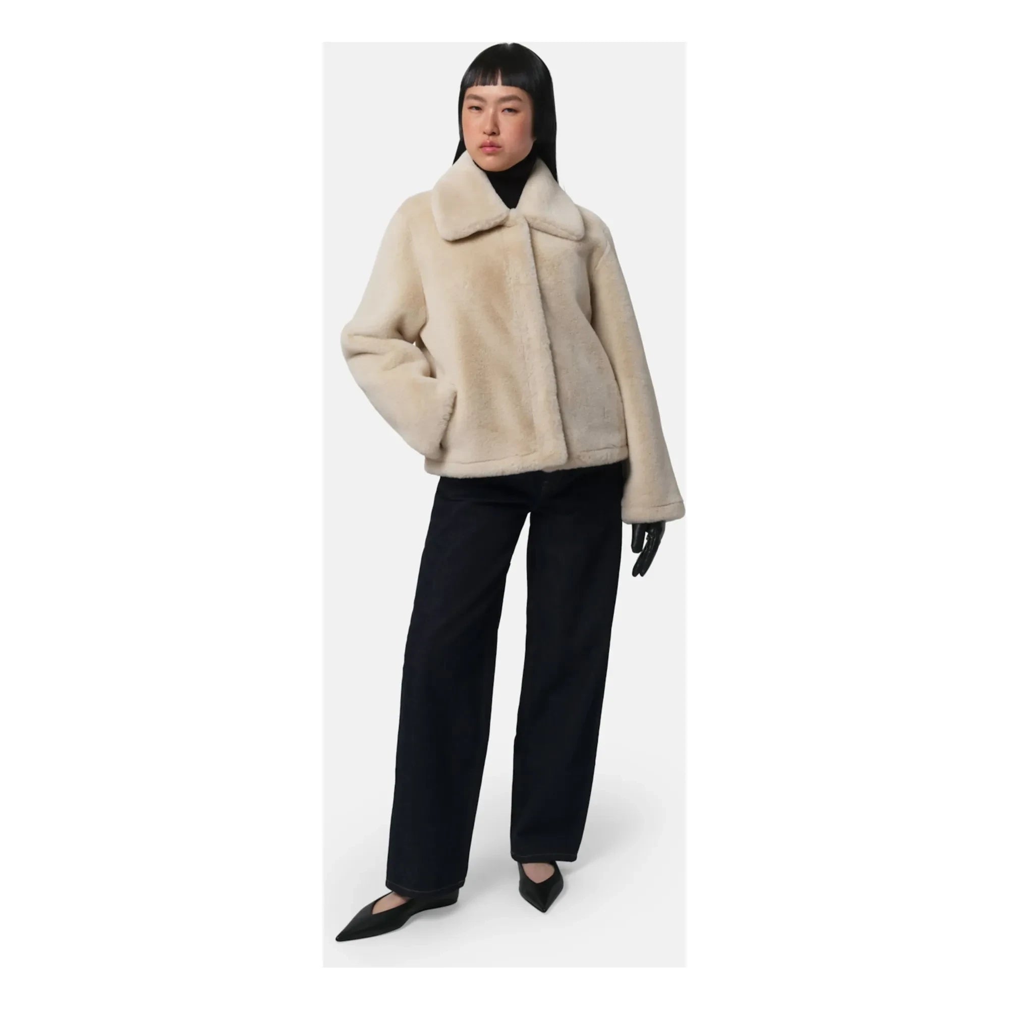 Apparis - Chaqueta Elis de fibra reciclada | Crudo