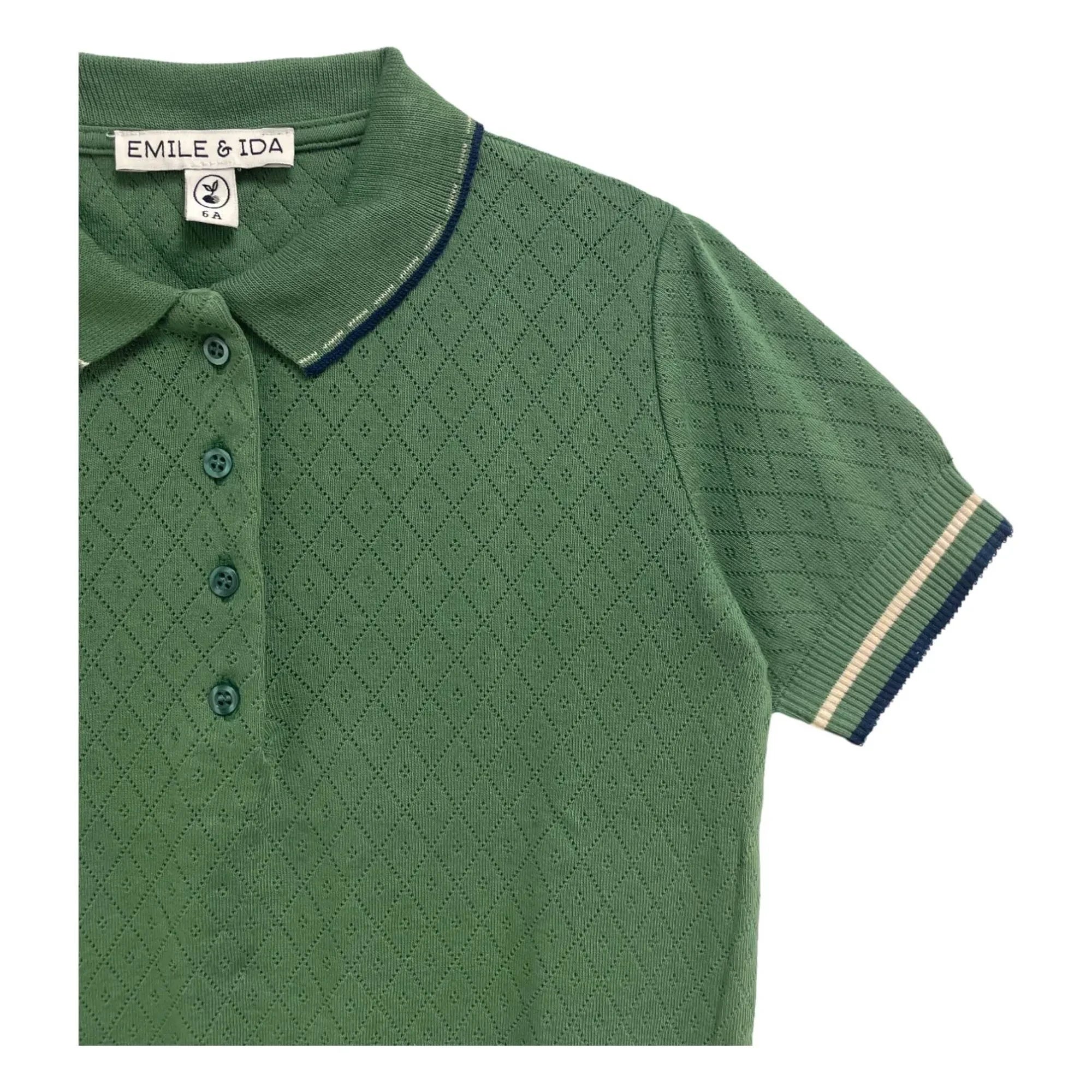 Emile et Ida - Polo calado | Verde cromo