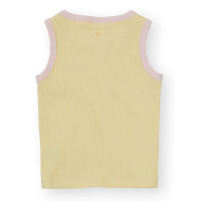 Goldie + Ace - Camiseta de tirantes acanalada en contraste | Amarillo