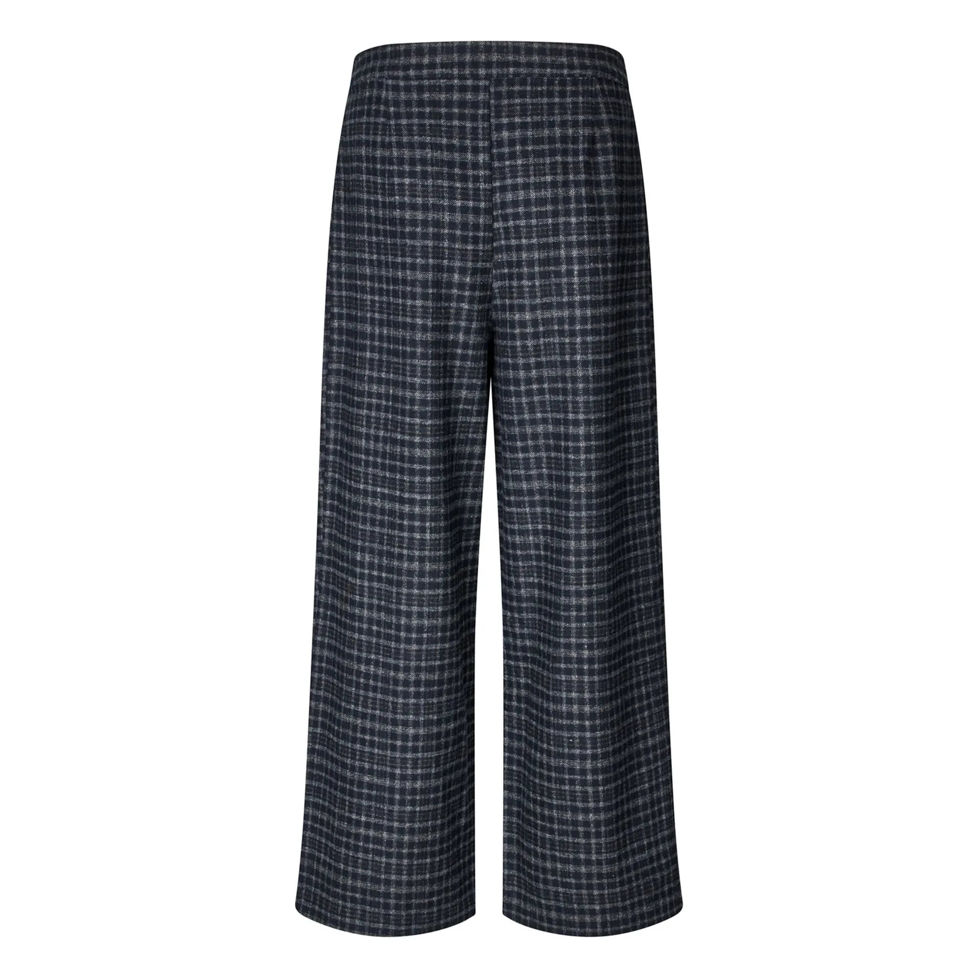Lollys Laundry - Pantalones Zola de cuadros | Azul oscuro