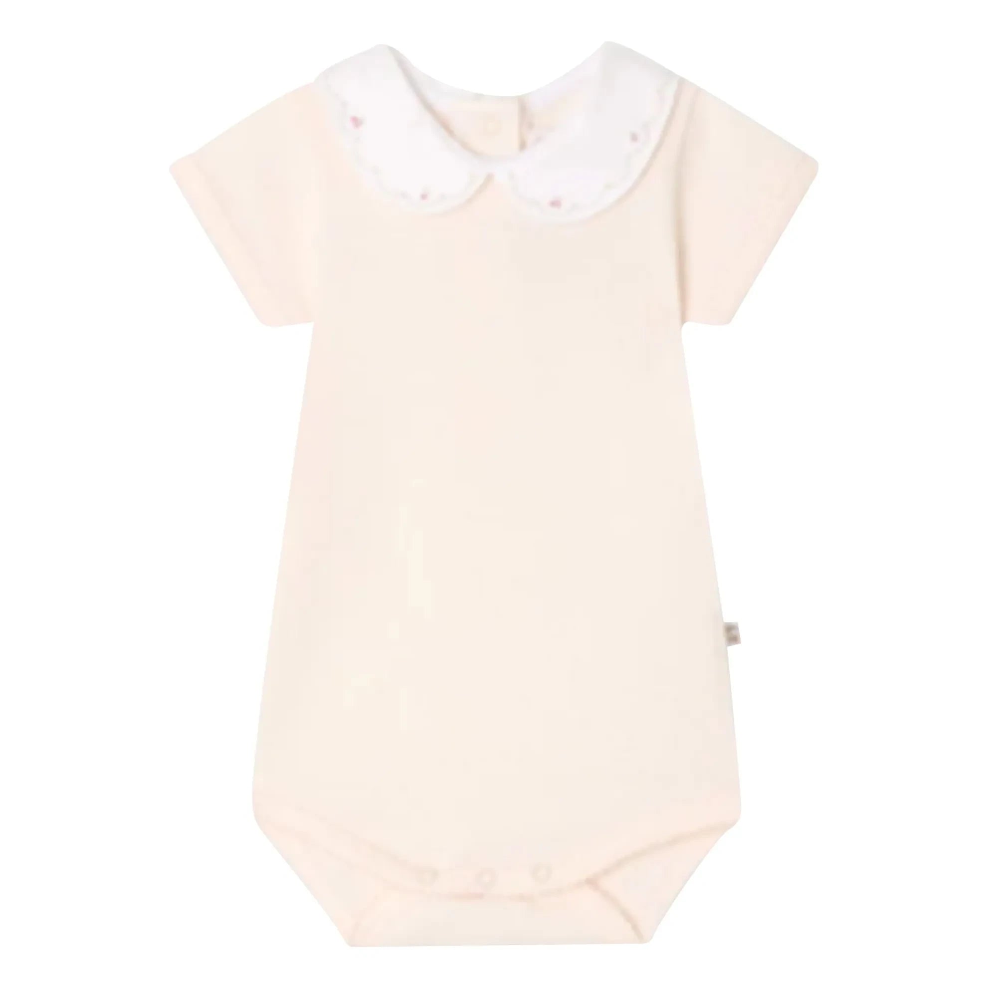 Bonpoint - Body de cisne de algodón orgánico | Rosa empolvado