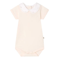 Bonpoint - Body de cisne de algodón orgánico | Rosa empolvado