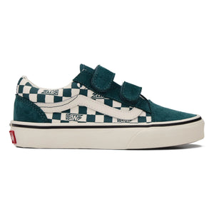 Vans - Zapatillas Scratch Old Skool V Geo Check | Azul pavo real