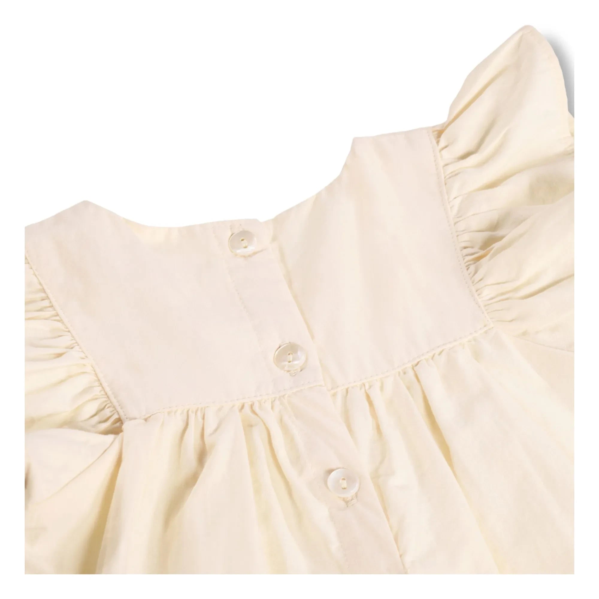Molo - Vestido con volantes de algodón orgánico Cammas | Crema
