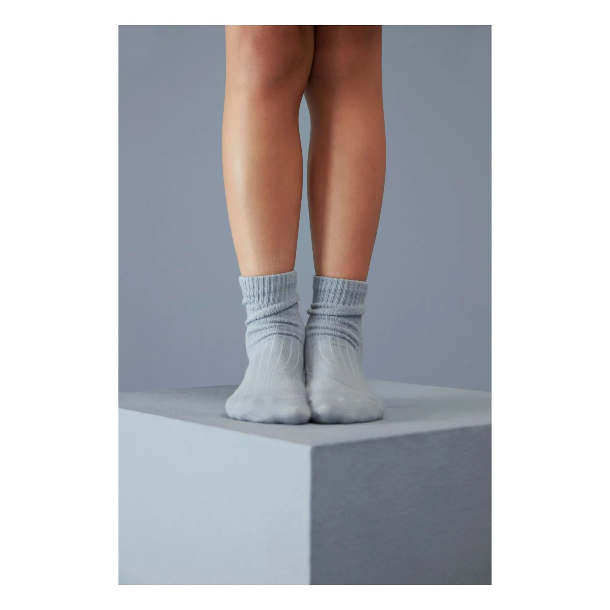 Gray Label - Set de 2 Pares de Calcetines de Algodón Orgánico | Azul Hielo