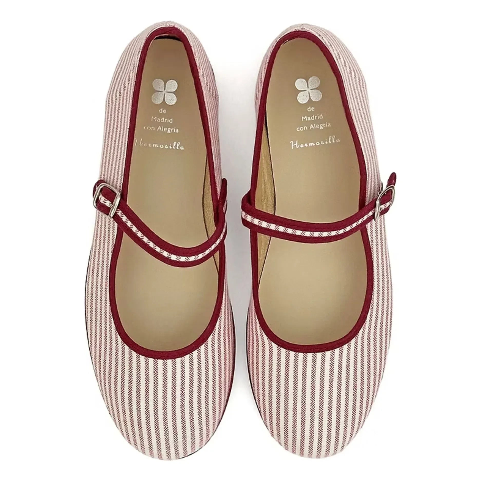Hermosilla - Bailarinas de raya emboscada - Colección de mujer | Burdeos