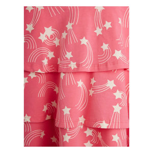Mini Rodini - Vestido de algodón orgánico con estrellas | Rosa