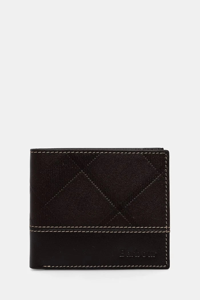 Cartera y tarjetero de cuero Barbour para hombre Tyneside