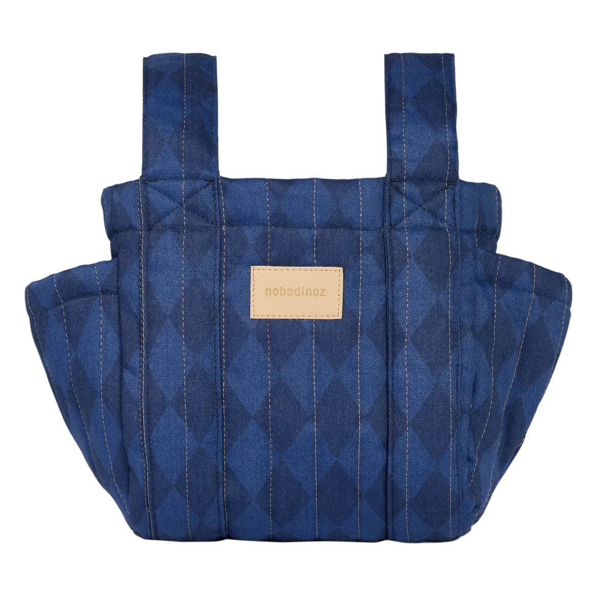 Nobodinoz - Bolso Organizador Cochecito Hyde Park Diamonds | Azul