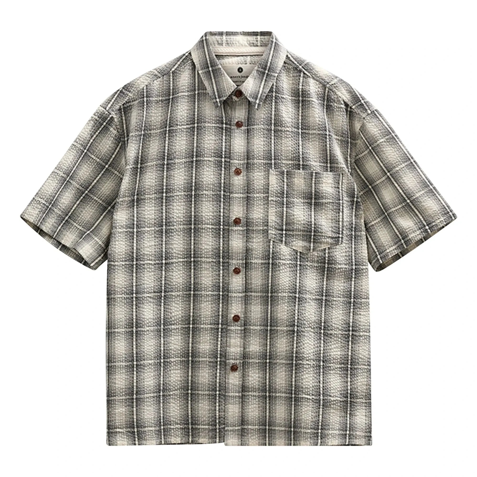 Anerkjendt - Camisa a cuadros Akotto | Gris