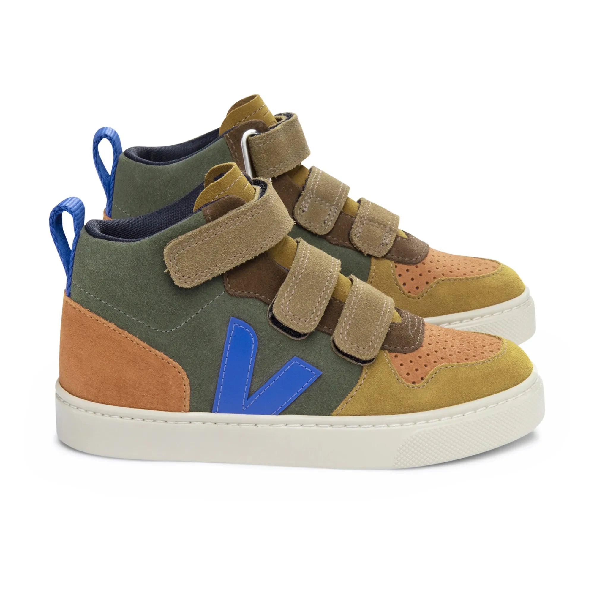 Veja - Zapatillas de deporte de caña media de velcro V-10 de ante | Marrón