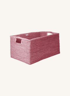Rice - Cesta de Almacenamiento de Rafias Rosa