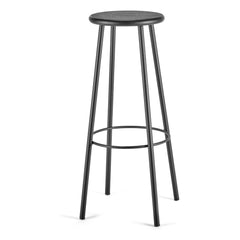 Serax - Tabure de madera, con base de metal | Negro
