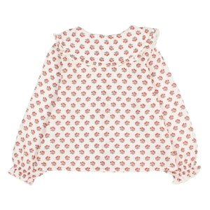 Búho - Bluz Col Claudine Chic Fleurie | Ekru