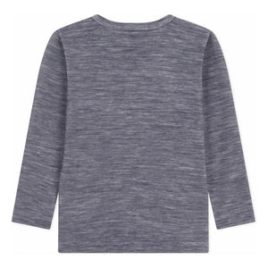 Petit Bateau - Çizgili Yün Tişört | Lacivert