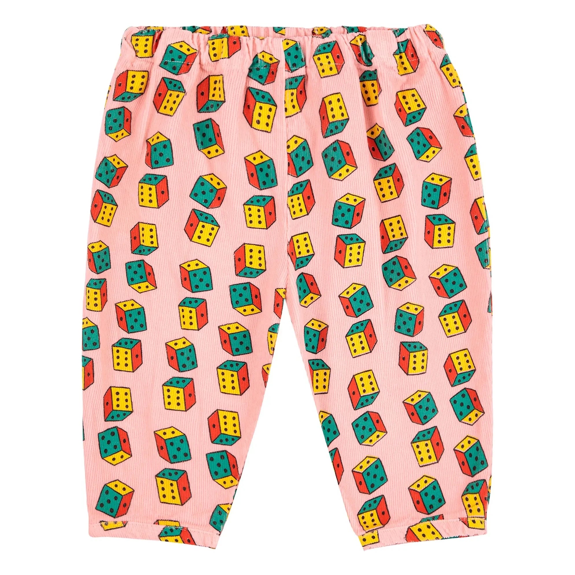 Bobo Choses - Pantalón de pana a cuadros de algodón orgánico | Rosa