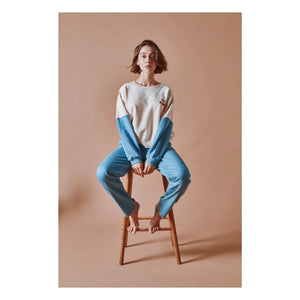 Emile et Ida - Sudadera estampada de algodón orgánico | Crema