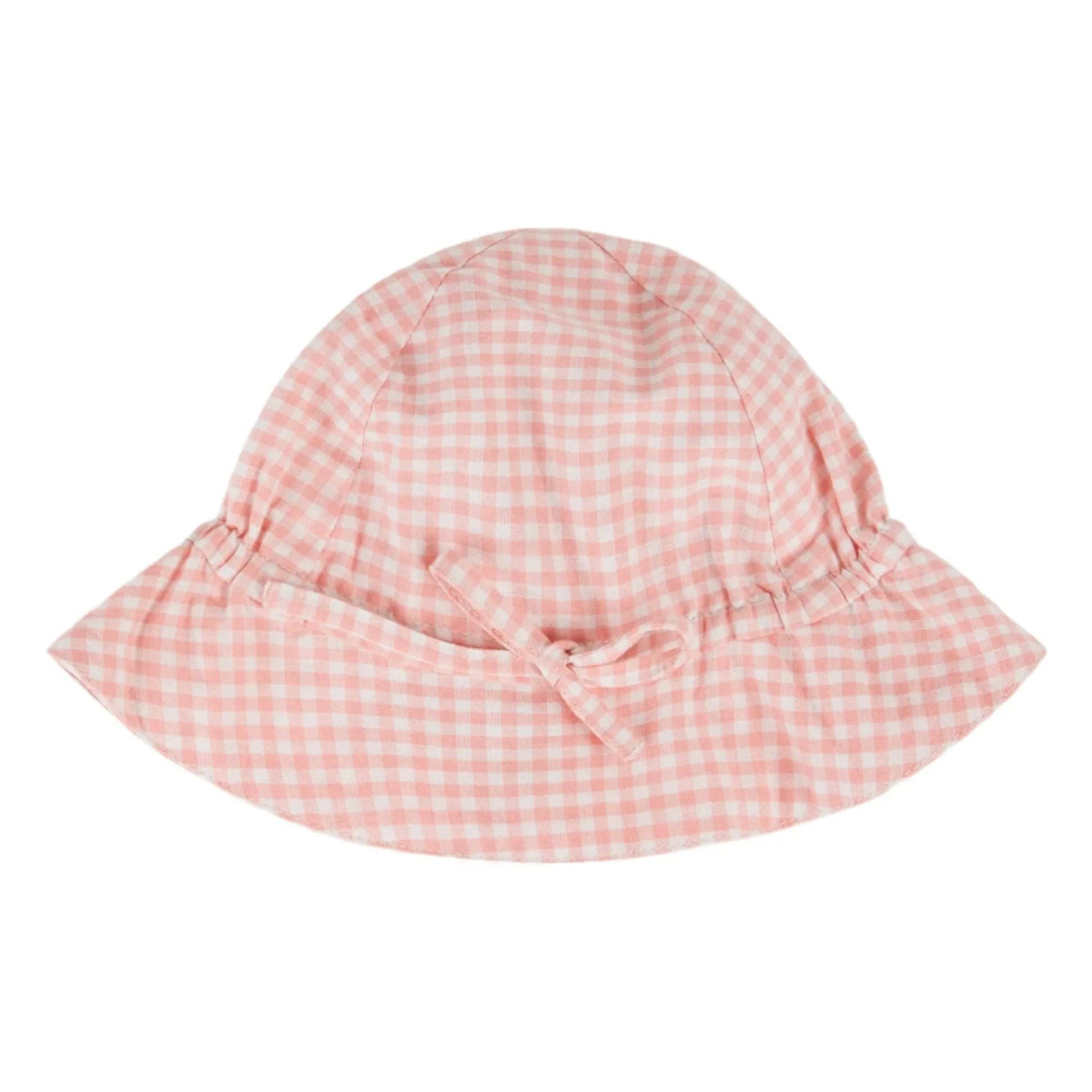 Emile et Ida - Gorro de algodón orgánico Vichy | Rosa