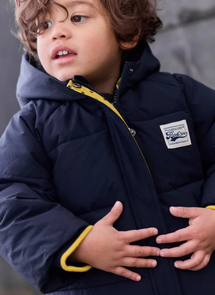 Bonton - Parker Abrigo para bebé | Azul marino