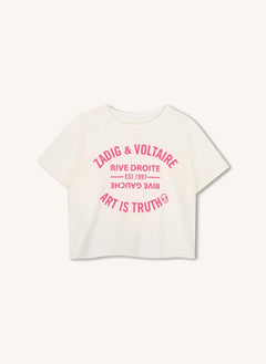 Zadig & Voltaire - Art Is Truth Logo Sweat Organik Pamuk | Pembe