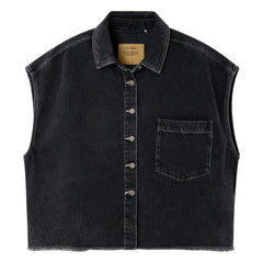American Vintage - Yopday-B Chaqueta sin mangas de algodón | Negro