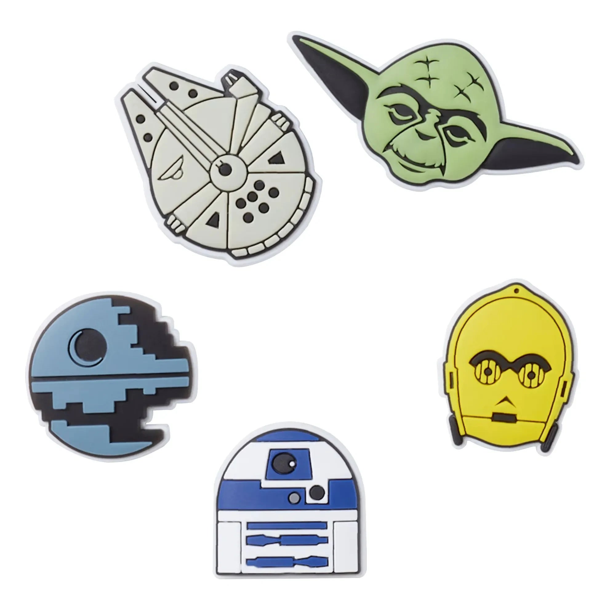 Crocs - Set de 5 Jibbitz de Star Wars | Negro