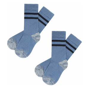 FUB - Set de 2 pares de calcetines de tenis | Azul celeste