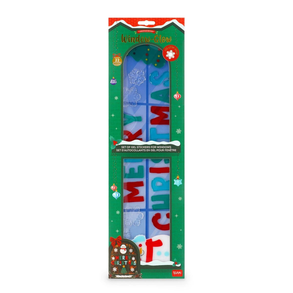 Legami - Juego de Pegatinas de Gel para Ventanas - Windo-Glow - Grande