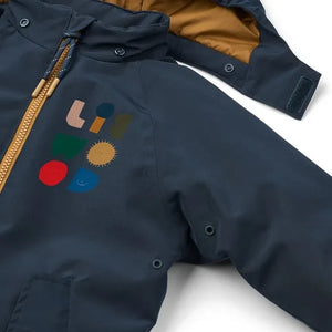 Liewood - Mono de esquí Maddy de bloques de color hecho con fibras recicladas | Azul noche
