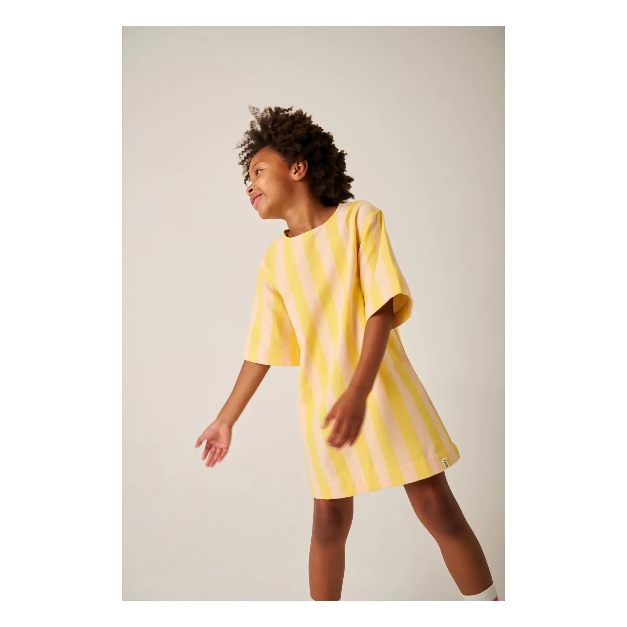 Tumble N'Dry - Vestido Camiseta Rayas Primavera | Amarillo