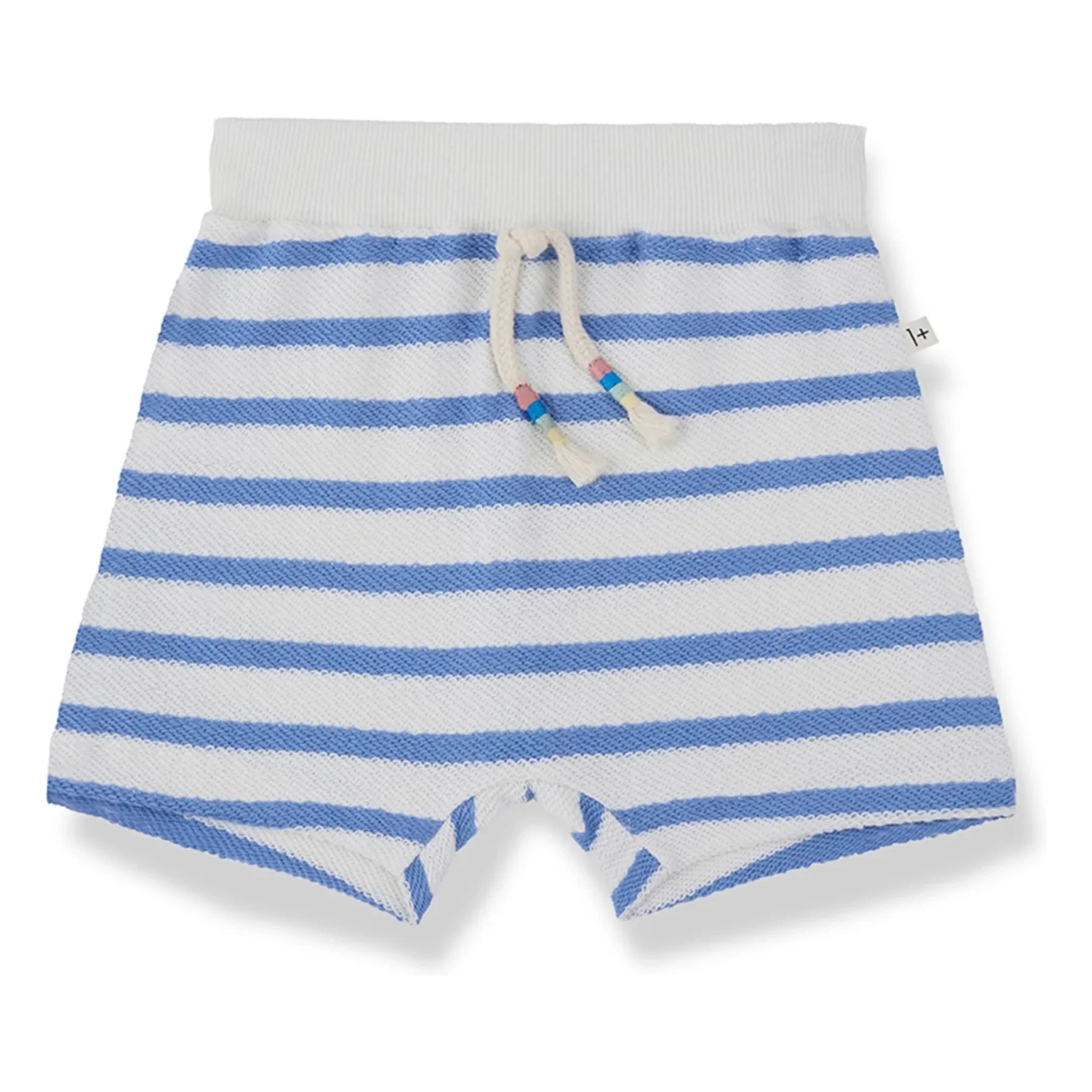 1+ in the family - Pantalones cortos a rayas Montgri | Azul claro