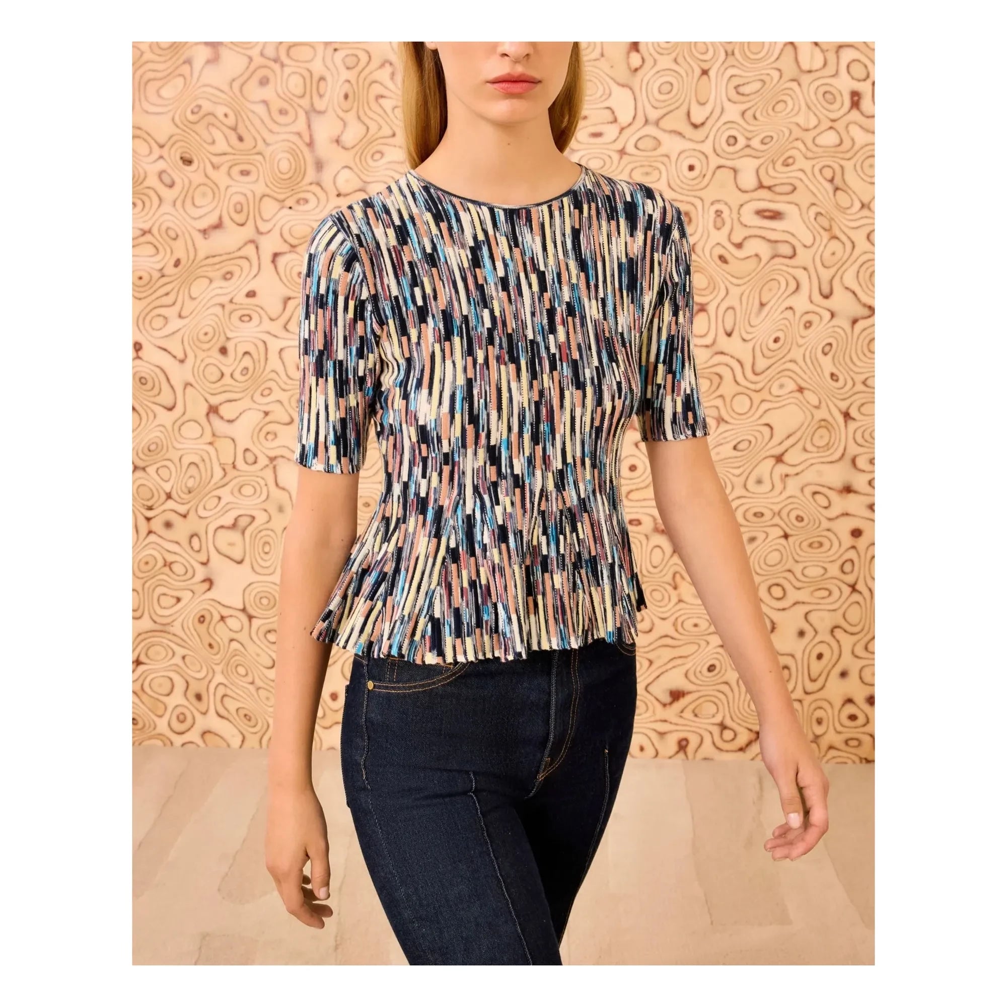 Ulla Johnson - Camiseta de punto Samira | Azul
