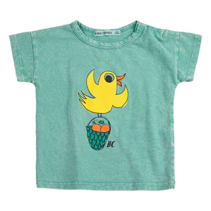 Bobo Choses - Camiseta Bird Sin Lavar Algodón Orgánico | Verde