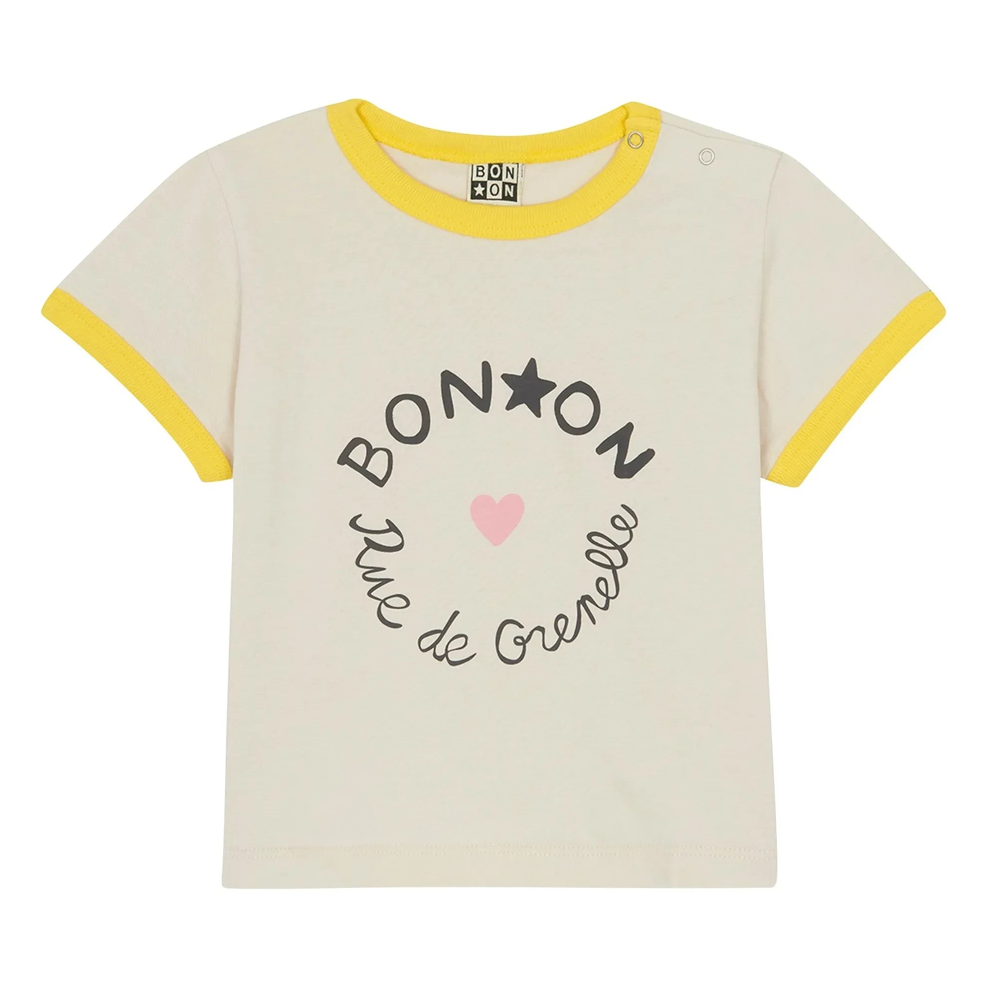Bonton - Napo Bébé Cápsula 25 años Contraste Camiseta | Crema