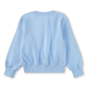 Molo - Sudadera de algodón orgánico con estampado de conchas | Azul claro