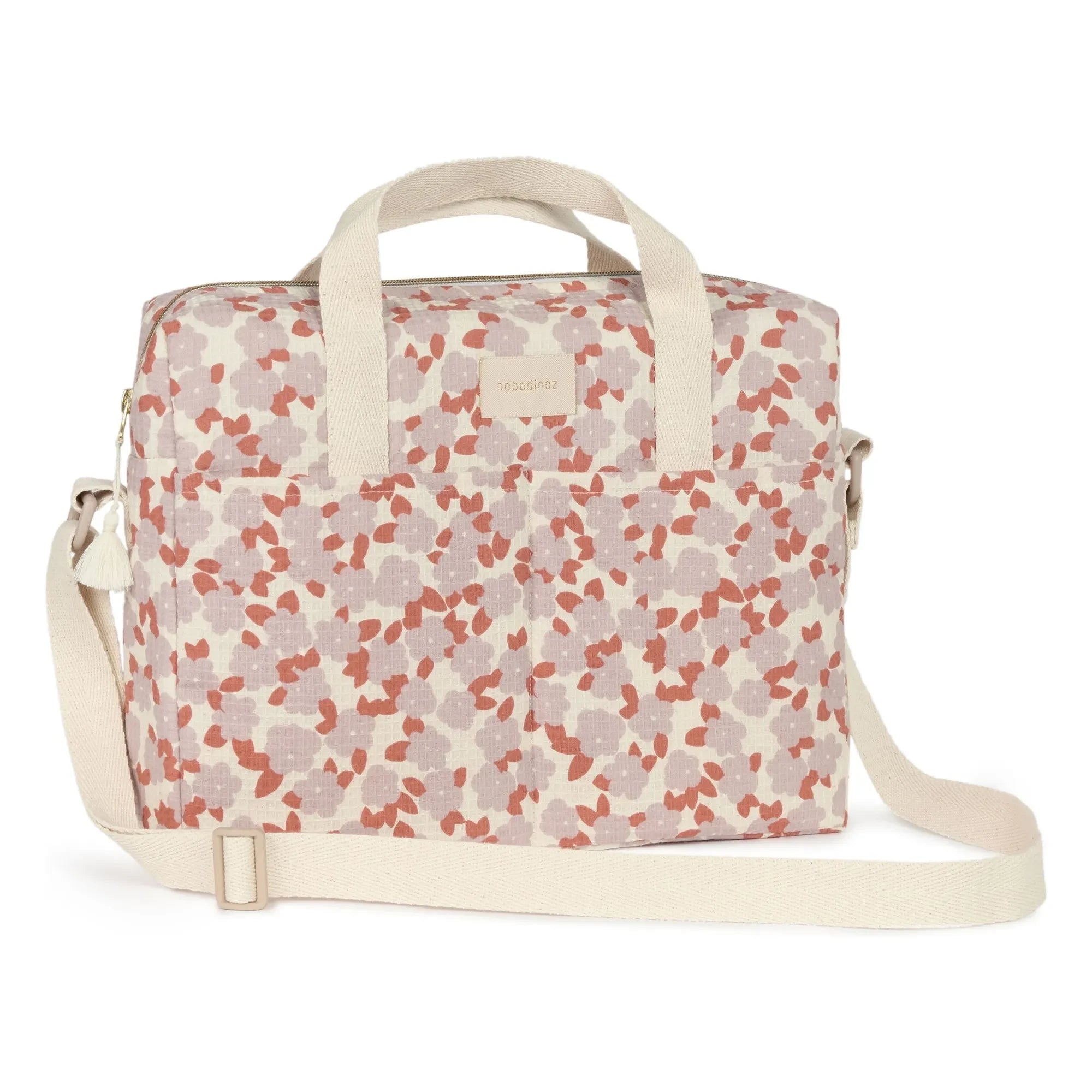 Nobodinoz - Bolso cambiador impermeable Gala Opera Mauve Sakura | Malva