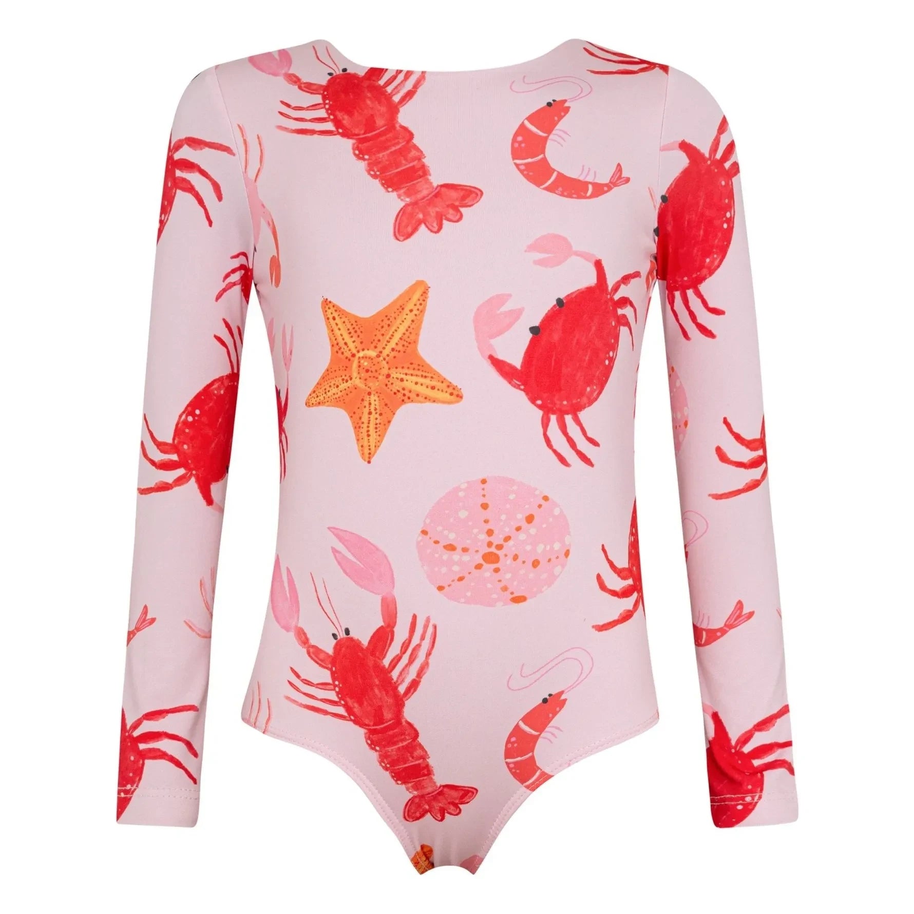 Pepita & Me - Mallas de manga larga Sun Crustaceans | Rosa pálido