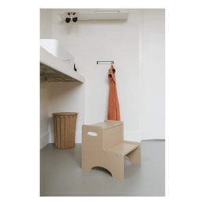 Nofred - Tabure de madera | Beige