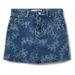 Sofie Schnoor - Minifalda vaquera floral Cally | Azul vaquero
